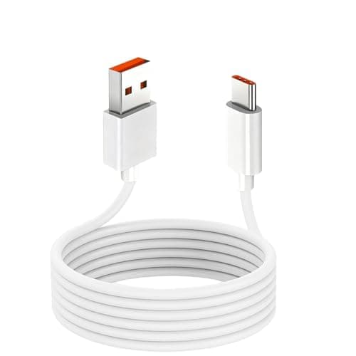 Image of Quwem 5M Ultra Long USB C Cable,USB A to USB C Charging Cord Power Extension Cable Overlength Type C Charging Cable Fast Charge Compatible for Security Cameras Phones Tablets Switch