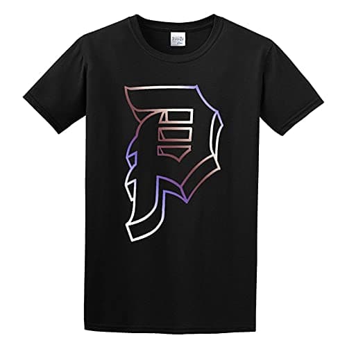 Image of wasktorn suar Primitive Dirty P GradientGraphic Top Unisex 100% Cotton Short-Sleeve T-Shirts Black XXL