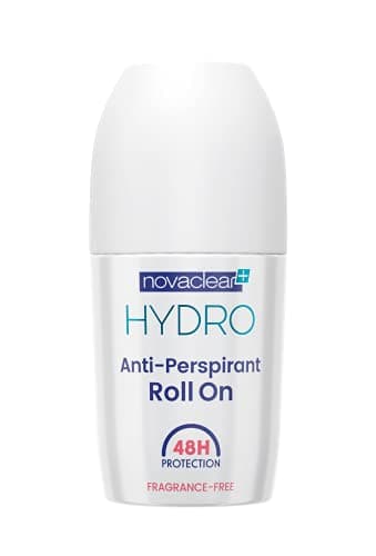 Image of Novaclear Hydro Anti-Perspirant Roll-On – Fragrance-Free 48H Odour & Sweat Protection with Hyaluronic Acid & Allantoin – Soothing & Moisturizing Deodorant for Dry and Sensitive Skin 50 ML