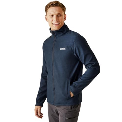 Image of Regatta Men's Cera Softshell Outdoor Summer Jacket, Water Repellent, Wind Resistant & Stretchable - Perfect for Walking, Hiking & Camping