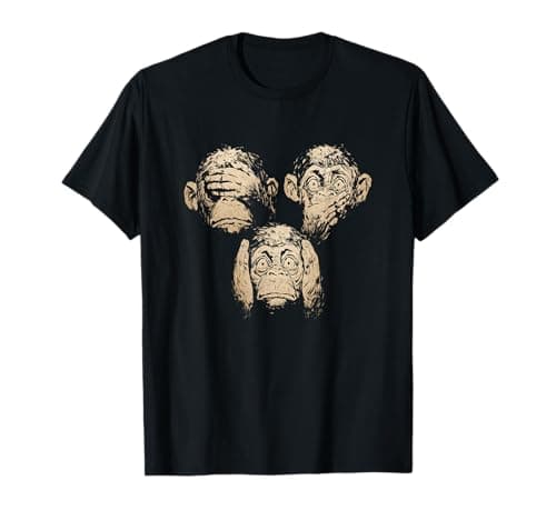 Image of funnyy, see no evil hear no evil speak no evil T-Shirt