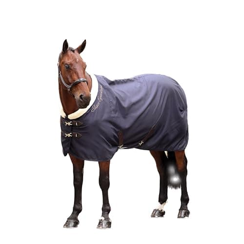 Image of Shires Deluxe Stable Sheet - Navy Blue
