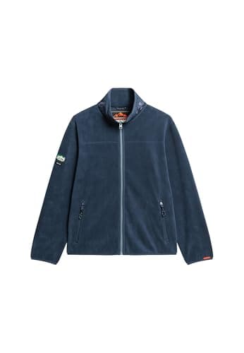 Image of Superdry Men's Active Full Zip Fleece Jacket, Lauren Navy, XXL