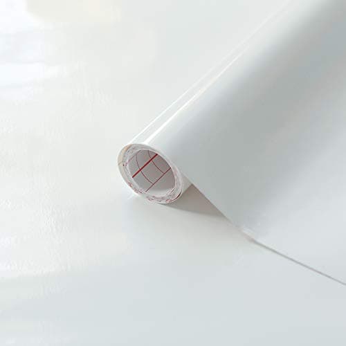 Image of d-c-fix Sticky Back Plastic (self Adhesive Vinyl Film) Glossy White 45cm x 2m 346-0011