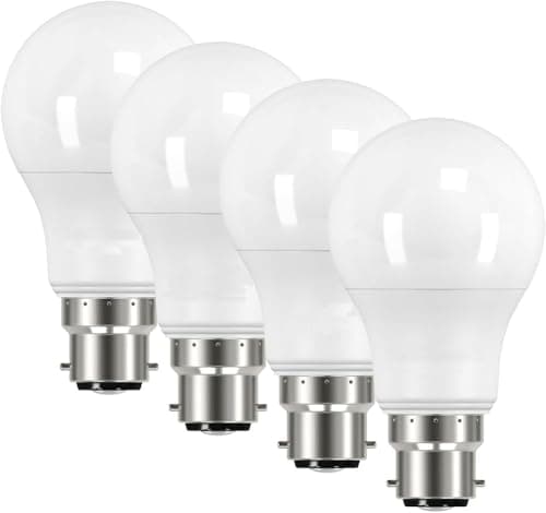 Image of Inspired Essentials B22 Bayonet LED Bulb 100W, Cool White 4000K, 100 Watts Equivalent, 14W BC GLS Bulbs, Light Bulbs, 1521 Lumen, Non-Dimmable, Pack of 4