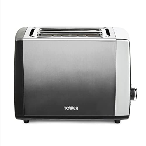 Image of Tower T20038GRP Infinity Ombré 2 Slice Toaster, 900W, Graphite