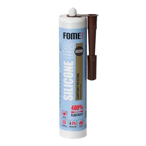 Image of Fome Flex Brown Silicone Sealant [310ml] – Professional Grade, Waterproof & Mould Resistant – For Bathroom, Kitchen, Windows, Showers & More – Long-Lasting, UV-Resistant