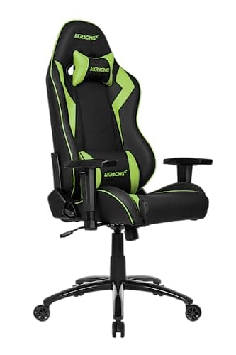 Image of AKRacing Core Series SX Gaming Chair with High Backrest, Recliner, Swivel, Tilt, Rocker and Seat Height Adjustment Mechanisms with 5/10 warranty - Green