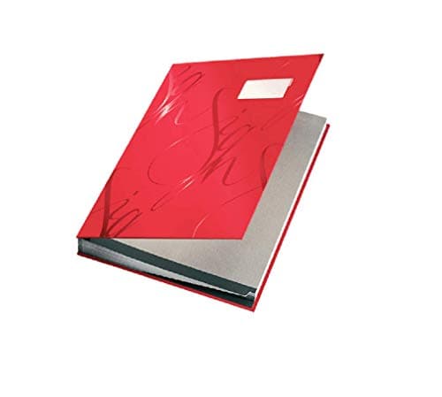 Image of Leitz Design Signature Book with 18 Card Dividers, A4, Red, 57450025
