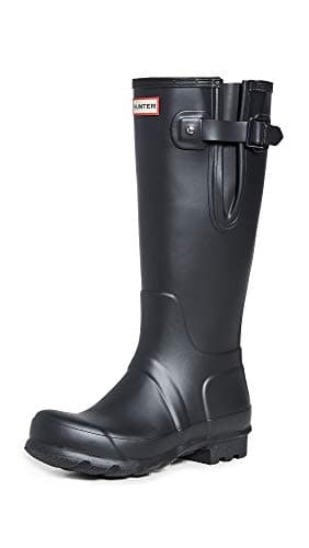 Image of Hunter Unisex Adults Side Adjustable Rain Boot, Black, 6 UK Wide