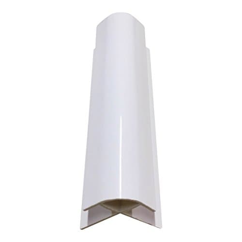 Image of DBS White External Corner Trim for 10mm Shower Wall Panel Bathroom Cladding PVC 2.4m