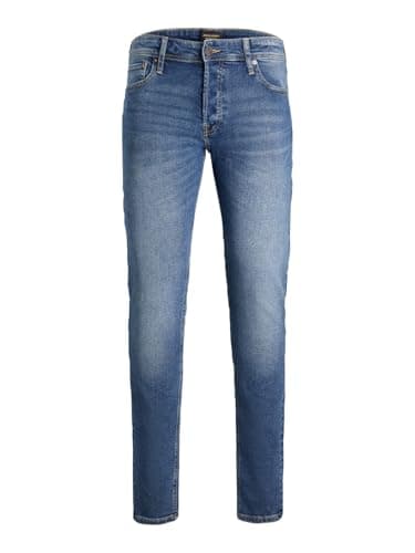 Image of Jack & Jones Men's Jjiglenn Jjoriginal Na 031 Noos Jeans, Blue Denim, 34W 32L UK