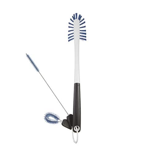 Image of OXO Good Grips Water Bottle Cleaning Set, White/Black, 5.4 x10.8 x 44.4 cm