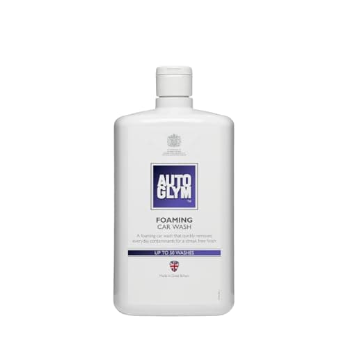 Image of Autoglym Foaming Car Wash, 1 Litre - High Foaming Car Shampoo For All Bodyworks - pH Neutral, Up to 50 Washes and Wax Safe Formula for Cleaning Car Exterior - Concentrated Car Wash Soap