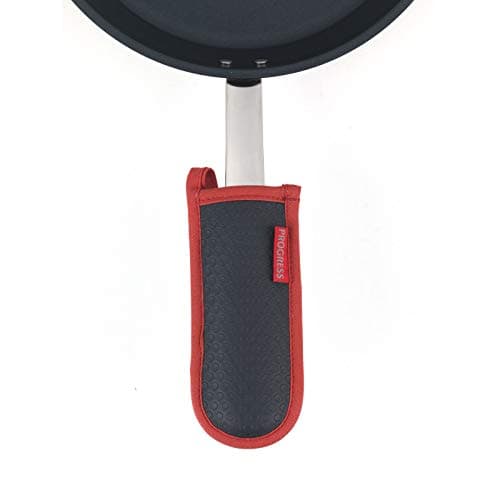 Image of Progress MFPRO11171R Professional Heat-Resistant Pan Handle Sleeve, Neoprene, Red/Black, 16 x 7 cm