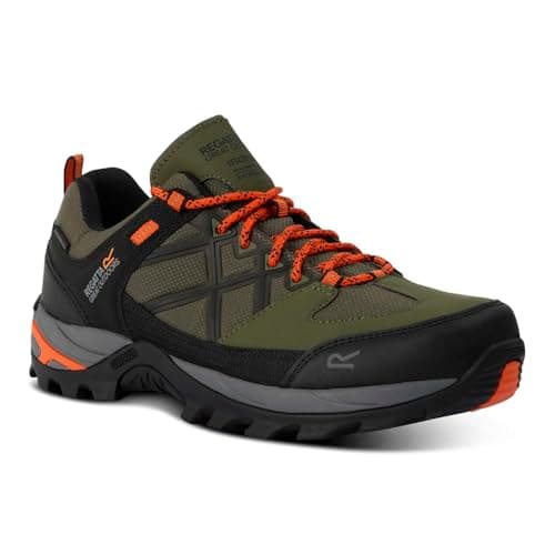 Image of Regatta Mens Samaris III Low Walking Shoes with Performance Threads & Shock Absorbing Heel, Waterproof & Breathable - Perfect for Outdoors, Hikin, Climbing & Mountaineering Grey