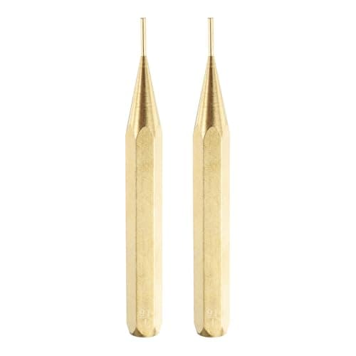 Image of sourcing map 2pcs Brass Punch 1/16" Non-marring Drive Pin Punch Cylindrical Alignment Punches for Watch Repair Jewelry and Craft