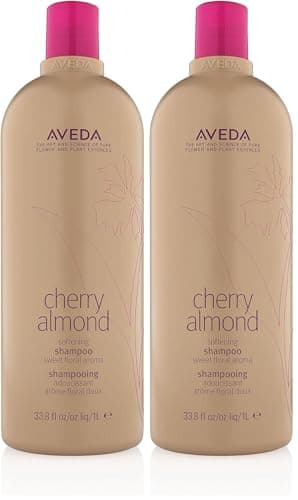 Image of Aveda Cherry Almond Softening Shampoo | Gentle Daily Hair Shampoo | for Normal to Dry Hair | 97% Naturally Derived* | Silicone Free | Iconic Cherry Almond Aroma of Tonka, Orange, Ylang Ylang, 1000ml