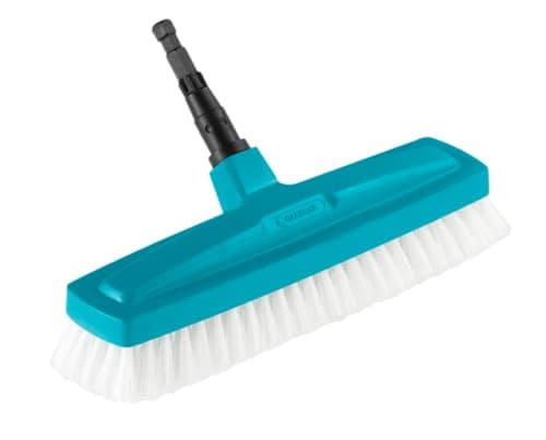 Image of Gardena combisystem scrubbing brush: Optimal tool for cleaning in the house, 30 cm working width, highly elastic polypropylene cutlery, furniture-friendly through rounded edges (3639-20)