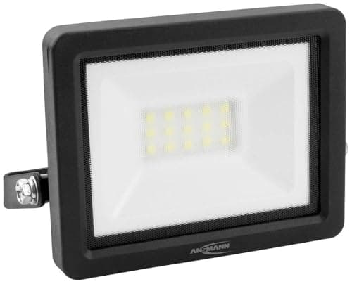 Image of Ansmann LED Wall Spotlight, Robust & Compact Construction Spotlight for Workshop, Construction Site, Garage, Water Jet Protection, Powerful, 1050 lm