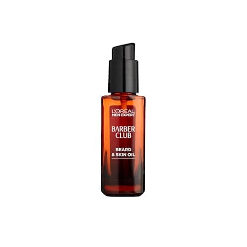 Image of L’Oréal Paris Men Expert Conditioning Beard & Skin Oil 30ml, Barber Club Oil With Cedarwood Essential Oil, Tames, Conditions and Softens Facial Hair