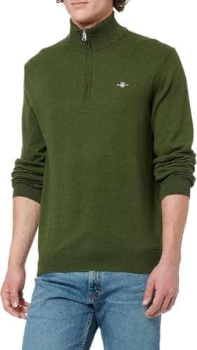 Image of GANT CTN/WO Half Zip, Evening Blue, XXL