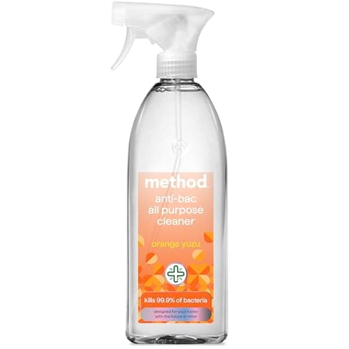 Image of Method Antibacterial Spray, All Purpose Cleaner, Powerful Formula Kills 99.9% of Bacteria, Orange Yuzu, Pack of 1, 828 ml