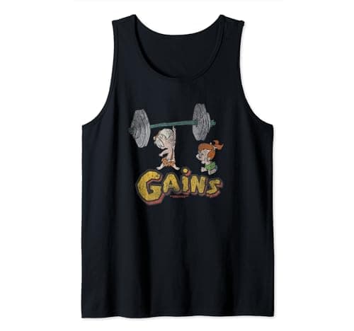 Image of The Flintstones Distressed Bam Bam Gains Tank Top