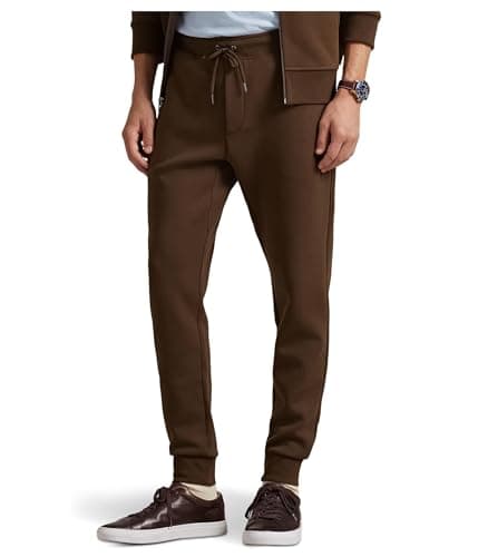 Image of POLO RALPH LAUREN Mens Double-Knit Jogger Pants, Branch Brown, XXL