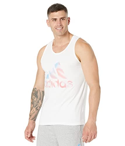 Image of adidas Americana Badge of Sports Tank White SM