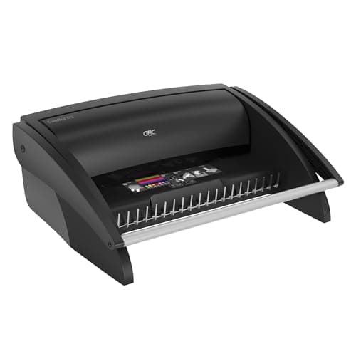 Image of GBC CombBind C12 Binding Machine, 12 Sheet Punch Capacity, 200 Sheet Binding Capacity, Black (7706171)