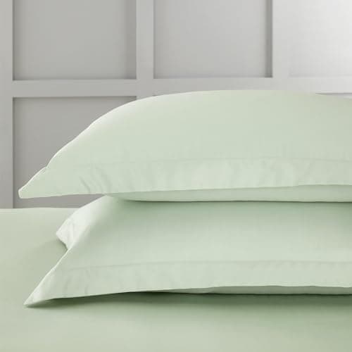 Image of Bianca 400Tc Cotton Sateen Oxford Pillowcase Pair Green