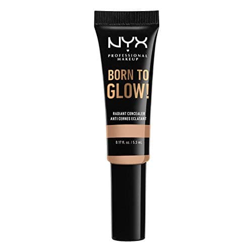 Image of NYX Professional Makeup Born to Glow Radiant Concealer, Iridescent Finish, Reduces Under Eye Circles, Highlight and Contour, Vegan Formula, Shade: Natural