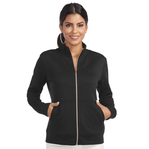 Image of Skechers Womens Hoodless Hoodie Go Walk Jacket - Black - M