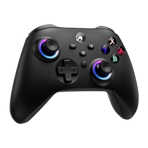 Image of ECHTPower Switch Controller,Wireless Pro Controller with RGB/Hall Trigger/Macro Button/Turbo/Vibration,Compatible with Switch/OLED/PC/Adroid/iOS Black