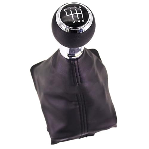 Image of KHOFVSXWD Car Gear Knob Shifter Auto Manual Gear Knob Cover Compatible with A1 2011 2012 2013 2014 2015 2016 2017 2018 5 6 Speed Car Manual Gear Stick Shift Knob Cover(6 Speed Set)