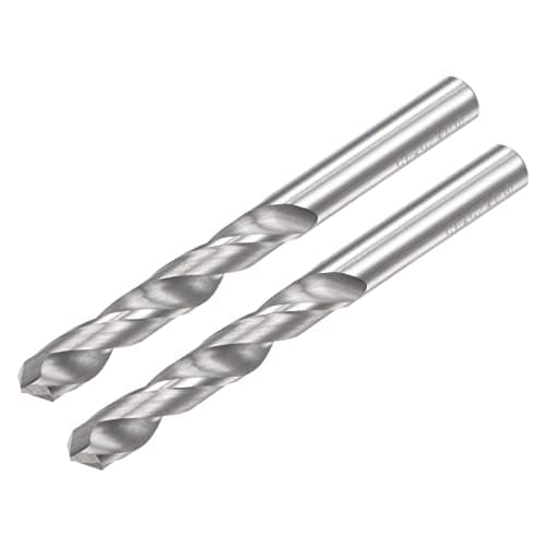Image of sourcing map Solid Carbide Drill Bits, 4mm C2/K20 Tungsten Carbide Jobber Drill Bits Straight Shank Drilling Tool for Stainless Steel Aluminum Iron Metal Plastic 2pcs
