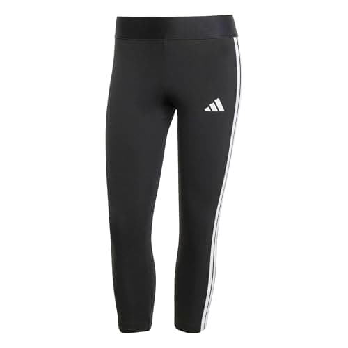 Image of adidas Women's Essentials 3-Stripes Leggings 3/4 Length, Black, M