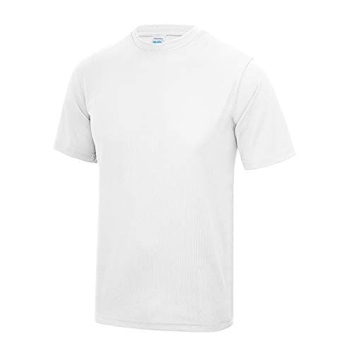 Image of Just Cool Mens Performance Plain T-Shirt (XL) (Arctic White)