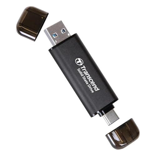 Image of Transcend TS256GESD310C 256GB Portable SSD, ESD310C, USB 10Gbps with Type-C and Type-A