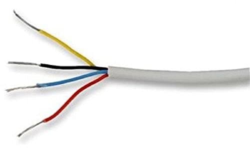 Image of White 4 Core Burglar/Intruder Alarm Cable by electrosmart® ~ Available in various lengths (5m)