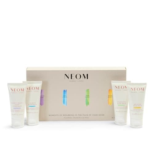 Image of Neom Moments of Wellbeing in The Palm of Your Hand Gift Set I 4 x 30 ml Fragrances I Hand Balm Collection I 100% Natural I Perfect Handbag Size