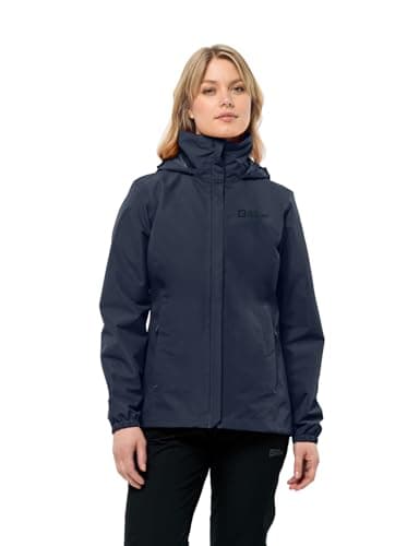 Image of Jack Wolfskin Women's Standard Stormy Point 2l Jacket, Night Blue, Medium