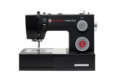 Image of Singer HD4432 Sterling Edition Sewing Machine, Metal Plastic, Black
