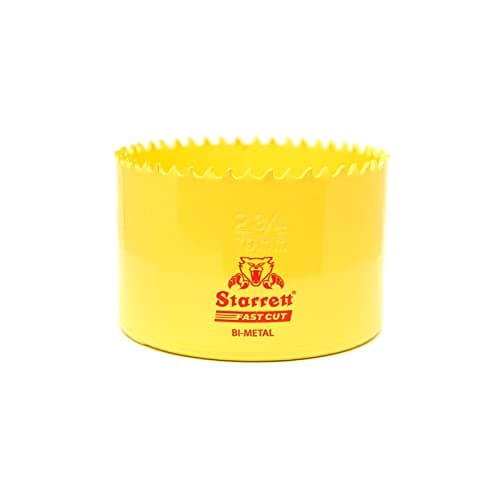 Image of Starrett HSS Bi-Metal Fast Cut Hole Saw - 70mm - For Metal, Wood, Plastics