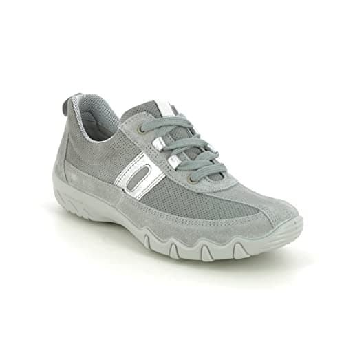 Image of Hotter Women's Leanne II Trainers Shell Grey Multi Wide 5