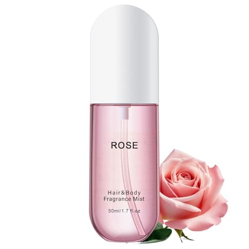 Image of KYDA Hair Perfume Mist for Women, Hair & Body Fragrance, Infused with Natural Flower and Plants, Gentle Long-lasting Fragrance, Hydrating and Nourishing Hair Spray, Rose - 50ml