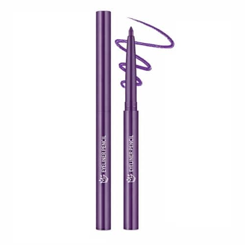 Image of Matte Purple Eyeliner Pencil With Fine Tip - Waterproof Long-Lasting Smudge-Proof Gel Formula For Precise Lines And All Day Wear (Purple)