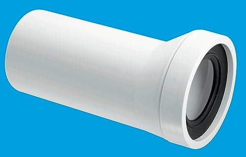 Image of Mcalpine WC-CON6 4"/110mm Plain End Outlet 20mm Offset Adjustable Length Rigid WC Connector