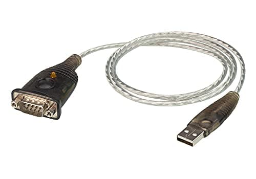 Image of ATEN USB To RS-232 Serial Converter Adaptor 1M Cable UC232A1, up to 921.6 Kbps, OS Compatibility Windows, Mac, Linux, (Android 3.2 and above) for laptop and desktop computers, #1 KVM Market Leader